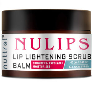 Nuttrel Lip Scrub Balm For Lightening & Brightening Dark Lips