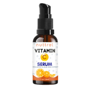 Nuttrel Vitamin C Serum 30ml / 1 floz With Hyaluronic Acid & Aloe Vera
